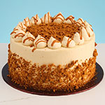 Vegan Caramel Biscuit Cake